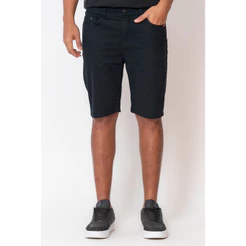 Bermuda Sarja Masculina Básica Polo Wear Preto