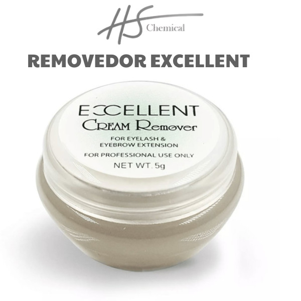 Removedor Em Creme Excellent 5G Remove Cola De Extensão De Cílios Alongamento.