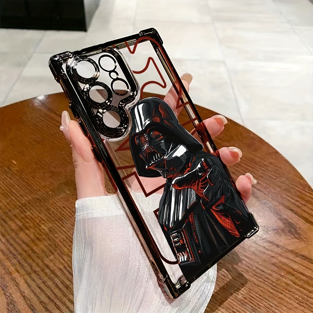 Capa de Telefone Fun Star Mandalorians W-Wars para Samsung Galaxy S25, S24, S23, S22 FE Ultra Plus 4G - Capa Traseira Tr