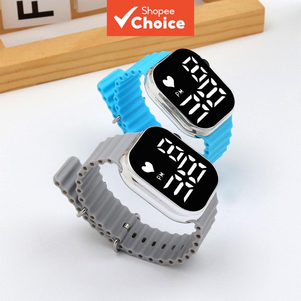 J96 Relógio Led Esportivo Digital À Prova D'água Relógios Eletrônicos Pulseira Estudantes Pulseiras Presente Para