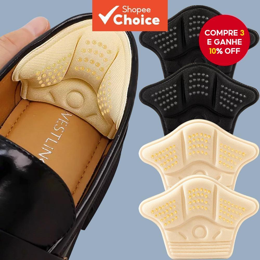 Almofadas De Calcanhar Autoadesivas , 4 Unidades , Esponja Grossa , Inserções De Sapato , Protetores Antiderrapantes Par
