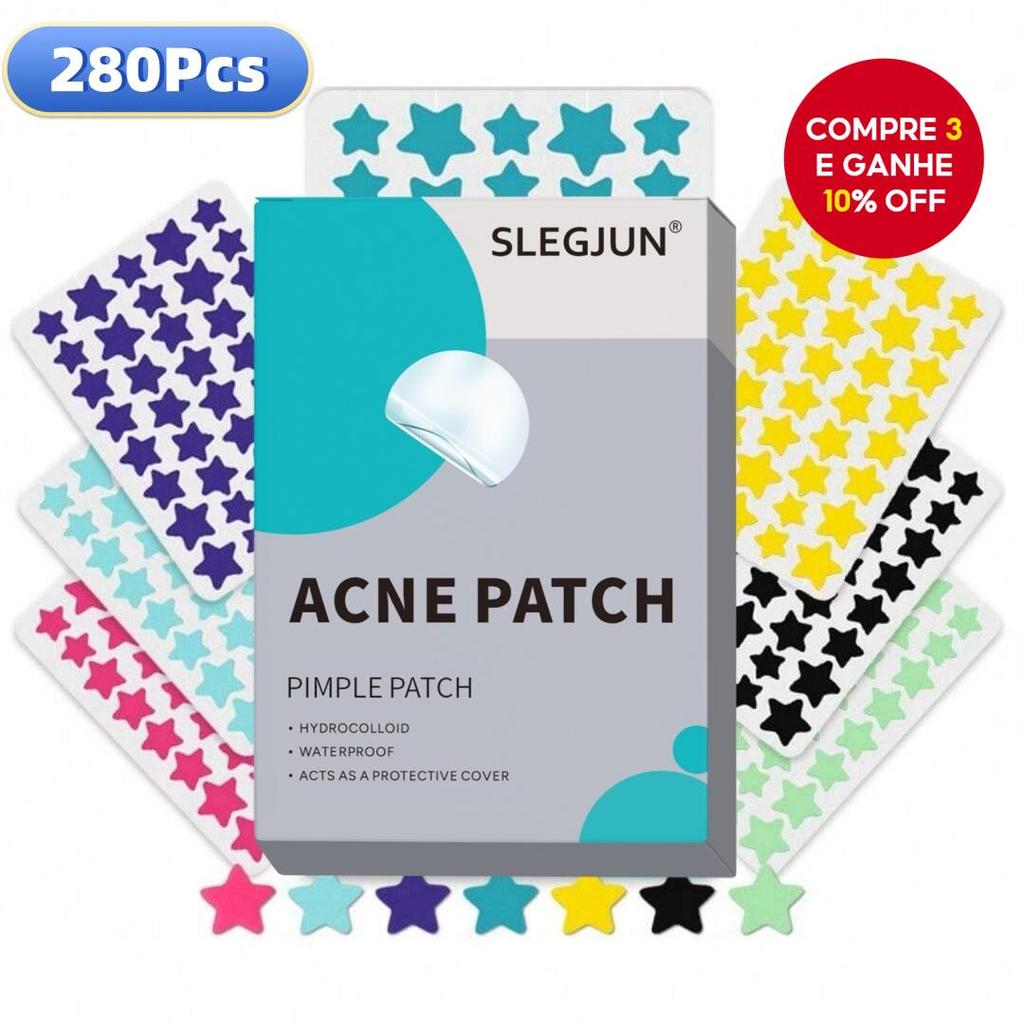 Tea Tree 1400 Unidades Hidrocolóide Estrela Espinha Remendos Capa Absorvente Bonito Cuidados Com A Pele Facial