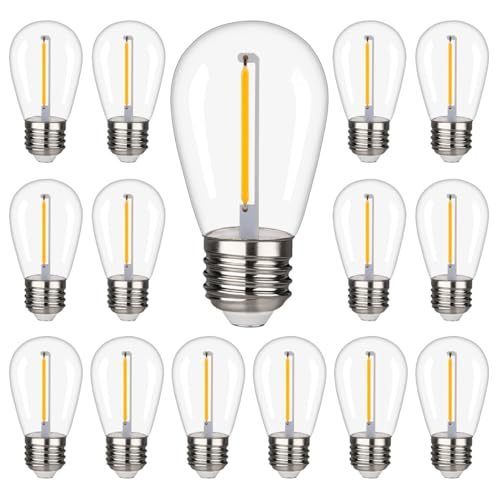 Kit 10 Lâmpada Filamento Led Retrô Vintage Quente S14 Soquete E27 em Oferta na Shopee