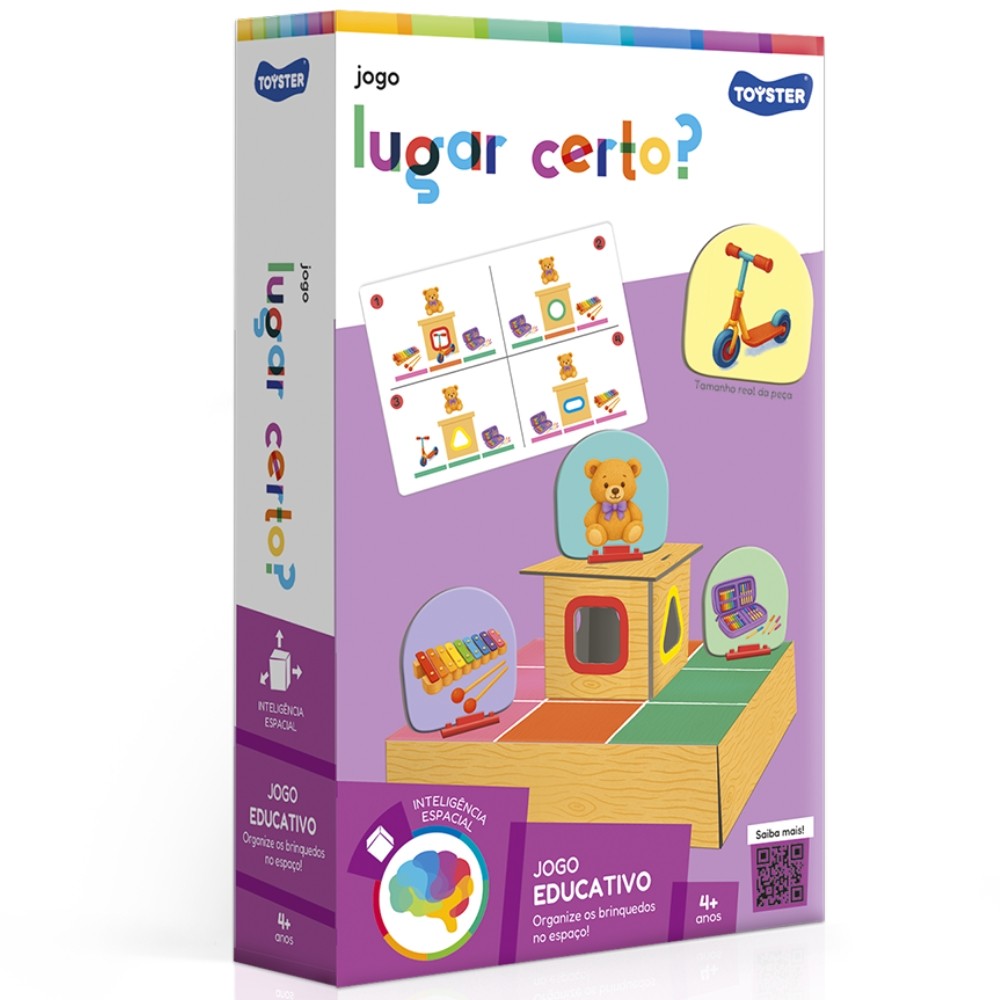 JOGO EDUCATIVO LUGAR CERTO? TOYSTER BRINQUEDO INFANTIL DIVERSÃO FORMAS GEOMÉTRICAS TABULEIRO CARTAS em Oferta na Shopee