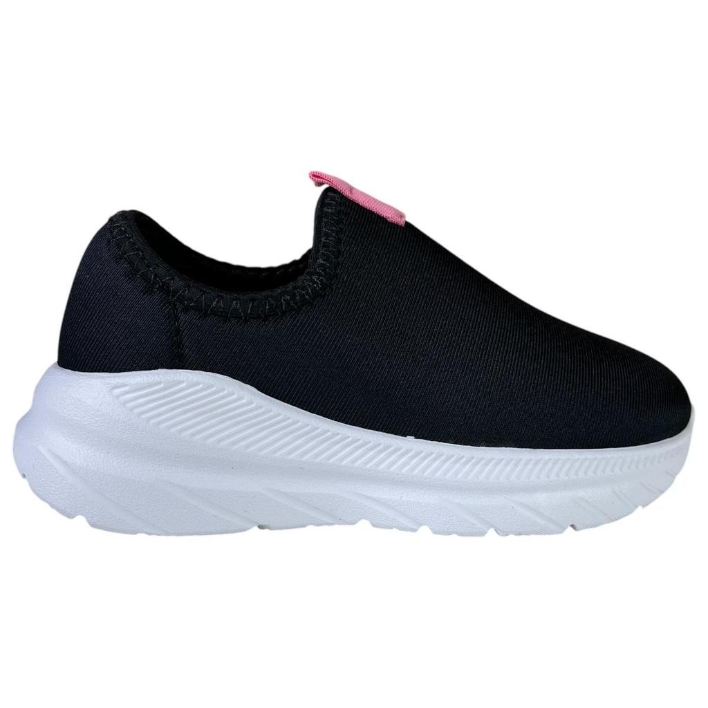 Tênis Molekinha Infantil Menina Slip On Calce Fácil Tecido Original Confortável