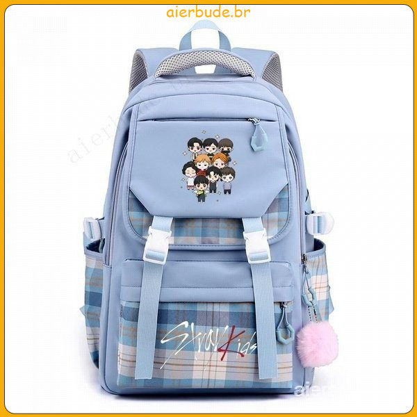42741Mochila Estilo Stray Kids Versão Coreana Mochila Escolar Mochila de …