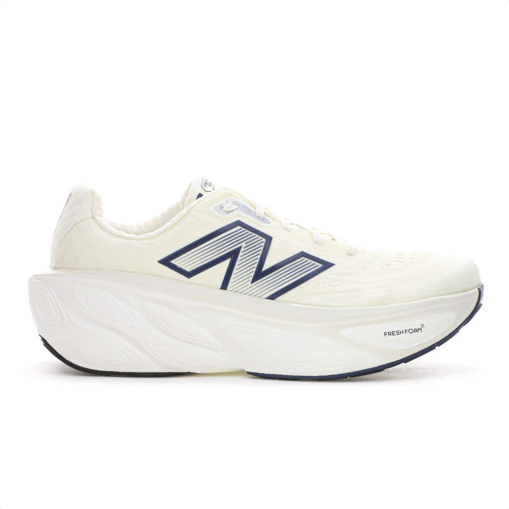 Tênis New Balance Fresh Foam X More V5 Off White e Marinho - Masculino