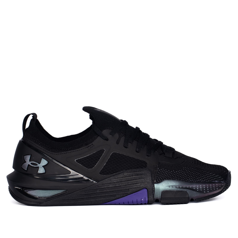 Tênis Masculino Under Armour Tribase Cross 2 Preto/Roxo em Oferta na Shopee