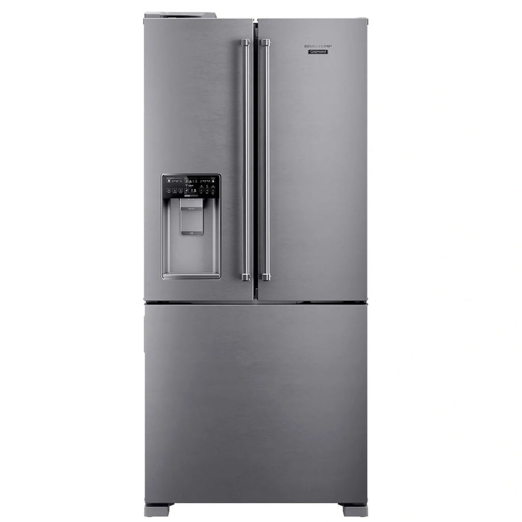 Geladeira Brastemp Brh86mr Gourmand Frost Free French Door 544 Litros Inox