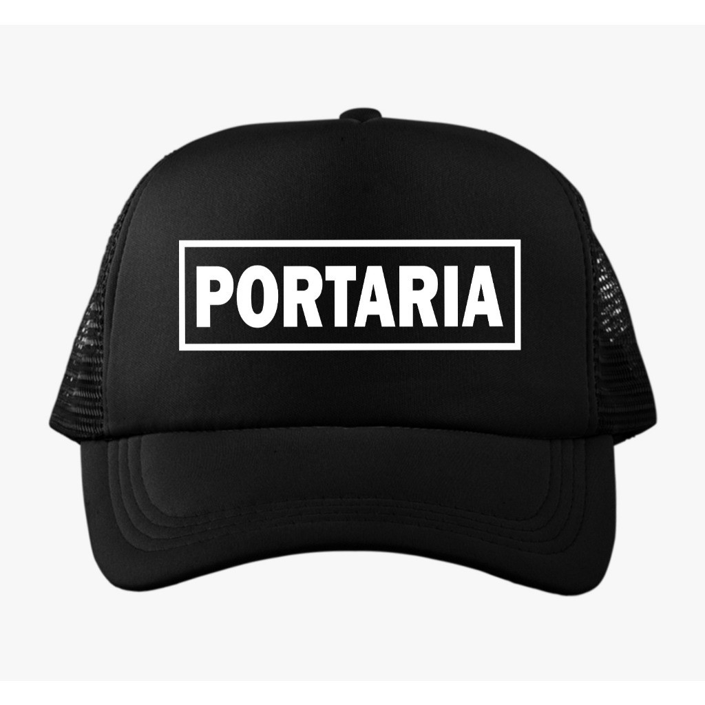 Boné Portaria Porteiro Uniforme Prédio Aba Curva Snapback Lindo Produto Flash Modas