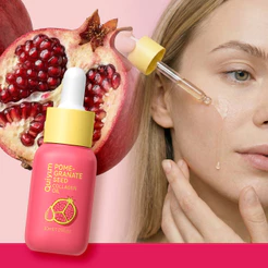 Óleo Facial De Colágeno De Semente De Romã QUIYUM 30ml Com De Rosa Mosqueta E Vitamina Para Antienvelhecimento , Brilho