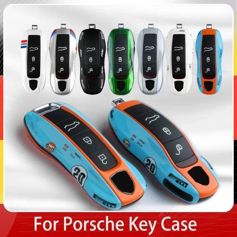 Porta De Música Para Porsche Cayenne 718 Macan Panamera 911 Boxster Cayman Remo Caso Chave Do Carro Substituição Capa A