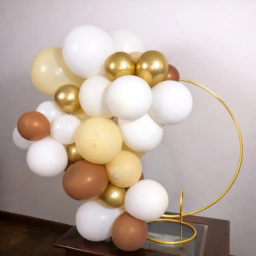 Arco Redondo De Festas 50cm Mesa Mini Decoração Painel Balão