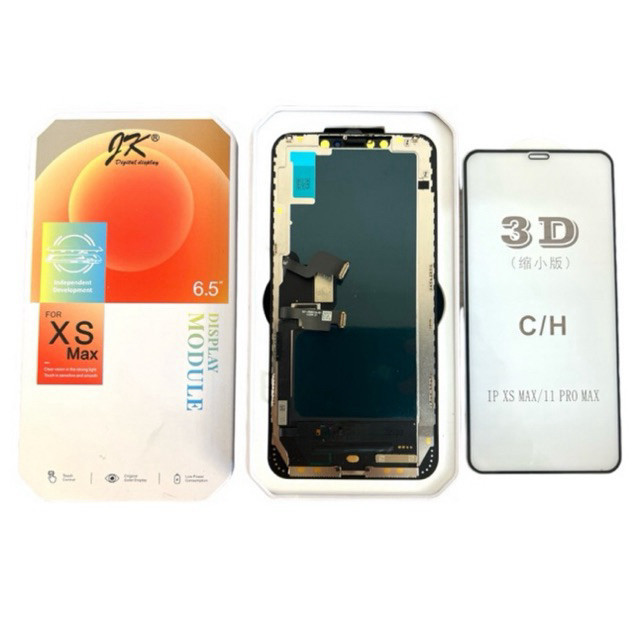 Tela Frontal Display Completo Para Iphone Xs Max Original Jk + Pel 3d Envio Rápido