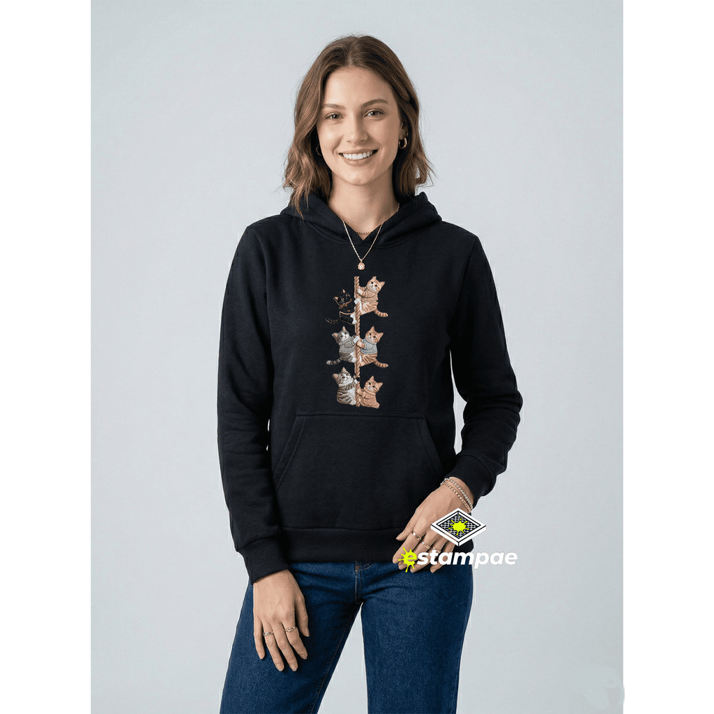 Blusa de Moletom feminina Corda bamba Premium Casaco Vintage Flanelado Quentinho Lançamento - Envio Imediato!
