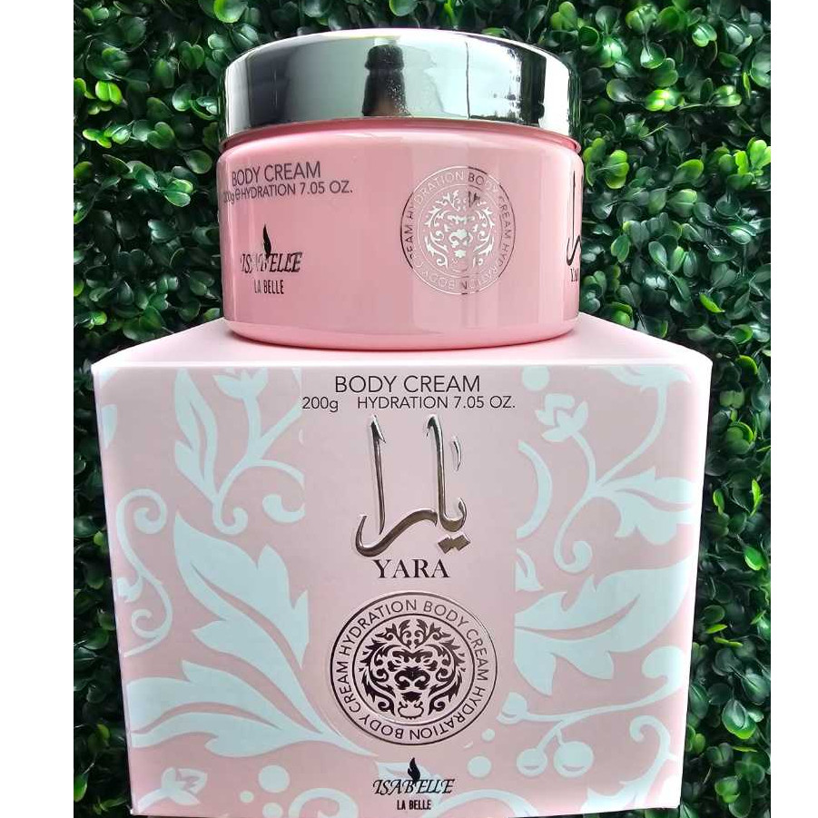 Creme Hidratante Yara Lattafa Pote 200g Feminino - Isabelle la Belle - Hidratação Corporal Perfumado