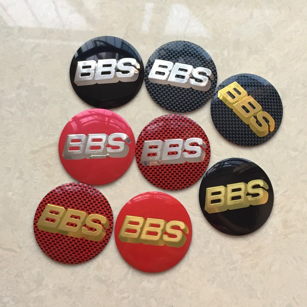 LAIFU 4pcs 56mm/65mm BBS LOGO Car Wheel Center Hub Cap Emblema Adesivos Para Aro Esportivo