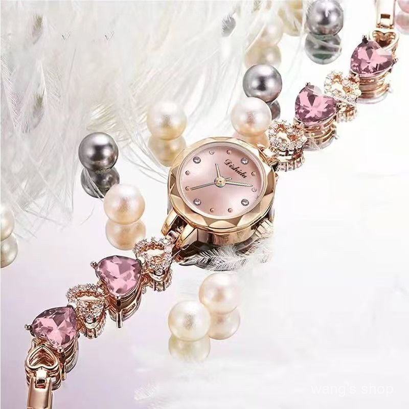 Relógio de Quartzo Feminino Fashion Dishidu, Relógio de Pulso à Prova d'Água, Relógio de Joia Feminino, Relógio de Luxo 