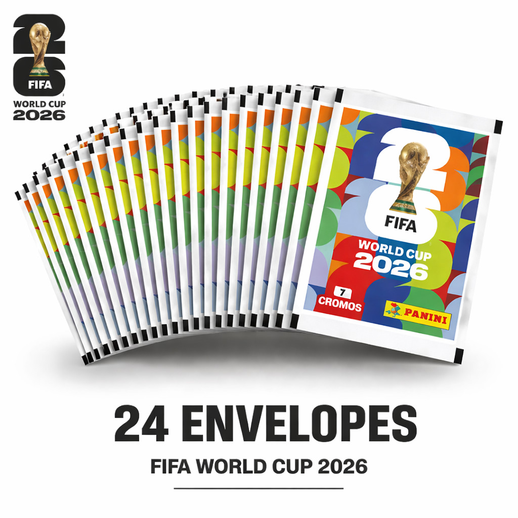 KIT ENVELOPE FIGURINHAS COPA DO MUNDO 2026 - 24 ENVELOPES