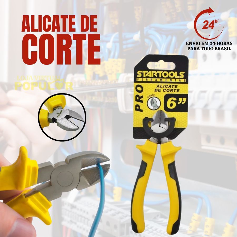 Um Alicate de Tamanho 6" que é de Corte Startools