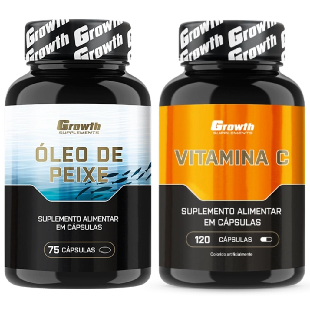 Omega 3 75 Caps + Vitamina C 120 Caps Suplemento