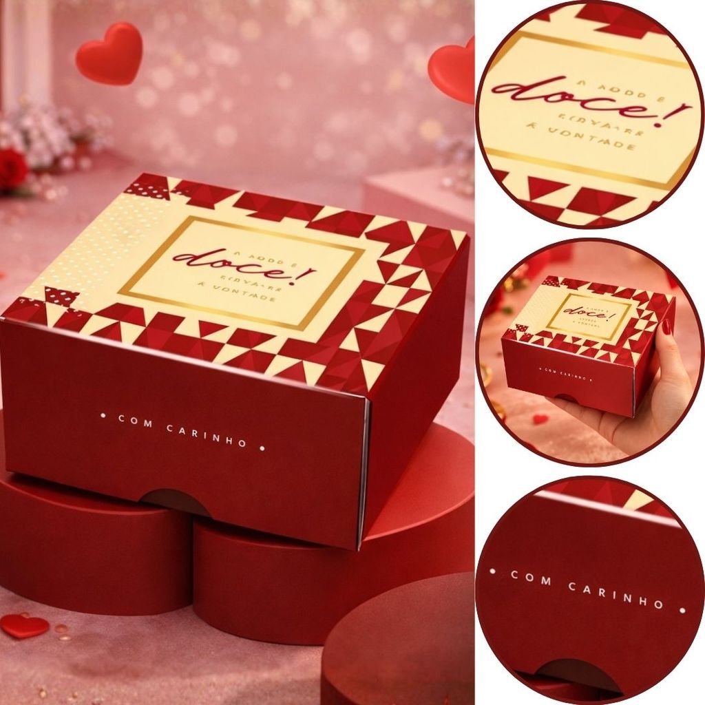 10 CAIXAS PARA 4 DOCES LINHA MAGMA 2079 ( DIA DOS NAMORADOS JANGO 2026 ) OUTLET