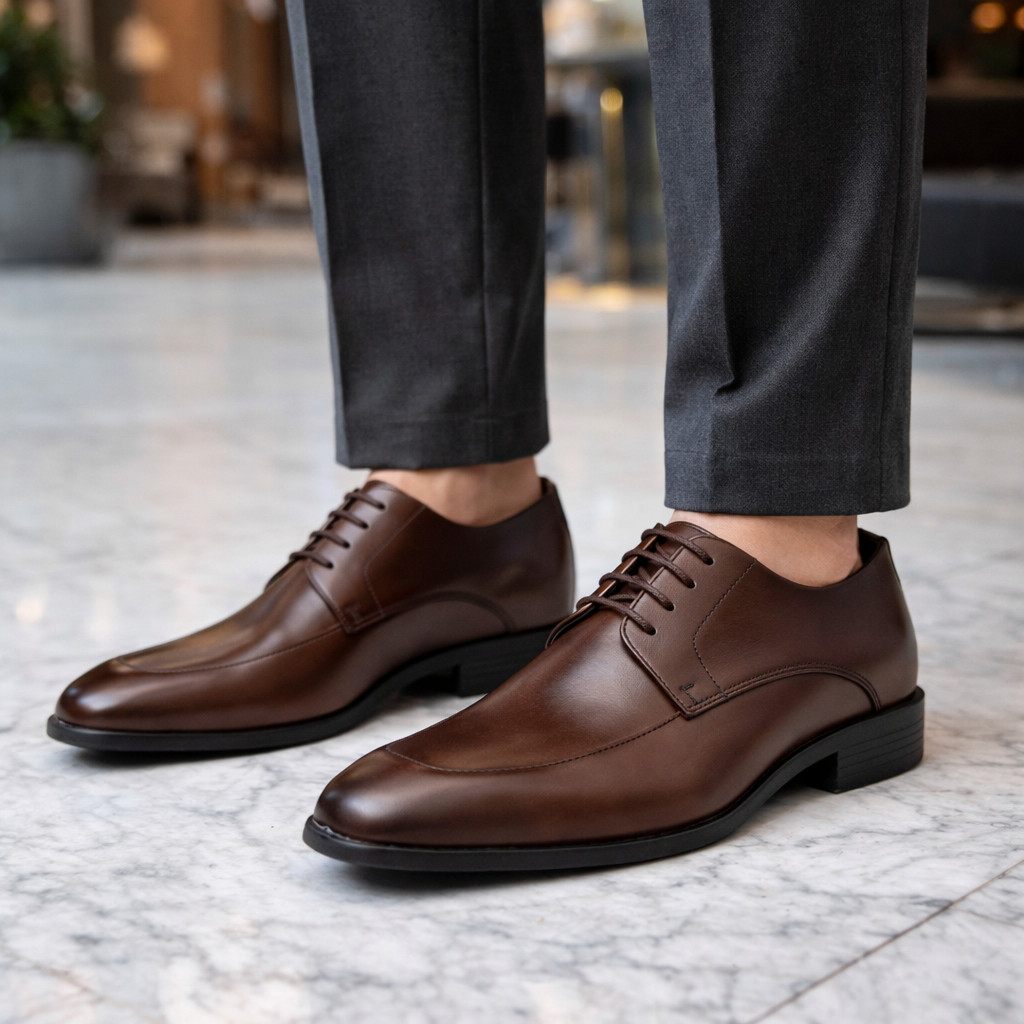 Sapato Masculino Social Italiano Couro Legitimo Bico Fino Calçado Elegante Moderno