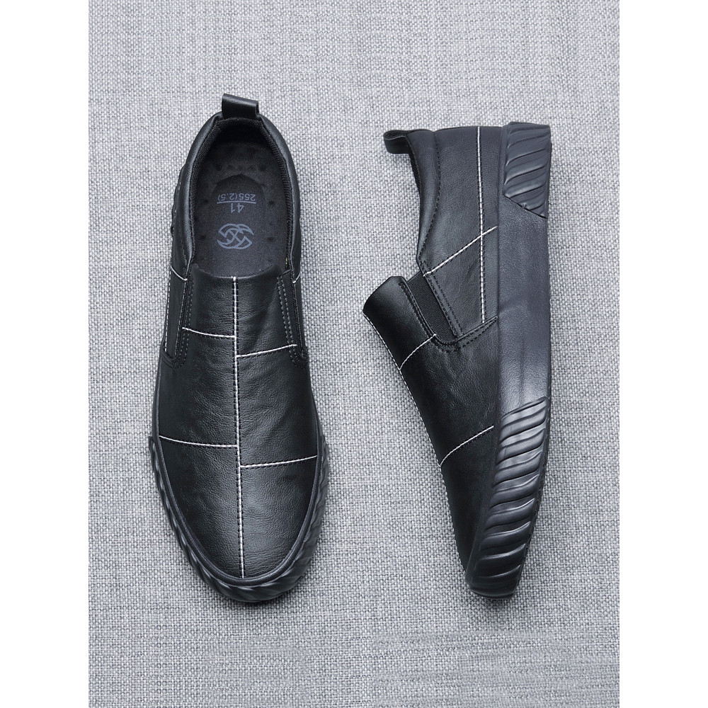 Sapatos masculinos 2026 novo estilo sapatos masculinos primavera outono sapatos de couro sapatos casuais masculinos desl