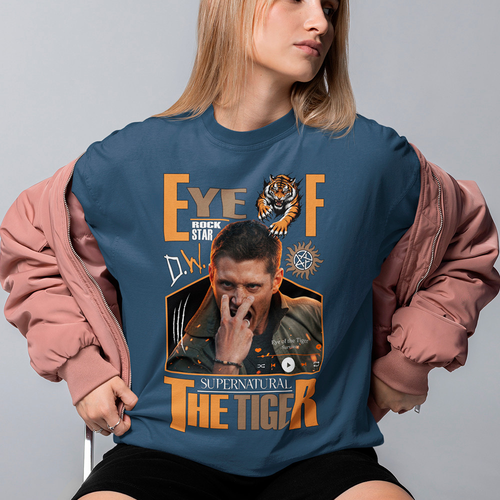 Camiseta Feminina Dean Winchester Rock Sobrenatural Camisa Supernatural Série Blusa Algodão Fio.30