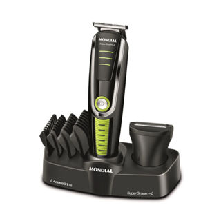 Aparador de Pelos Elétrico Mondial Super Groom 6 em 1 BG-04 - Bivolt em Oferta na Shopee