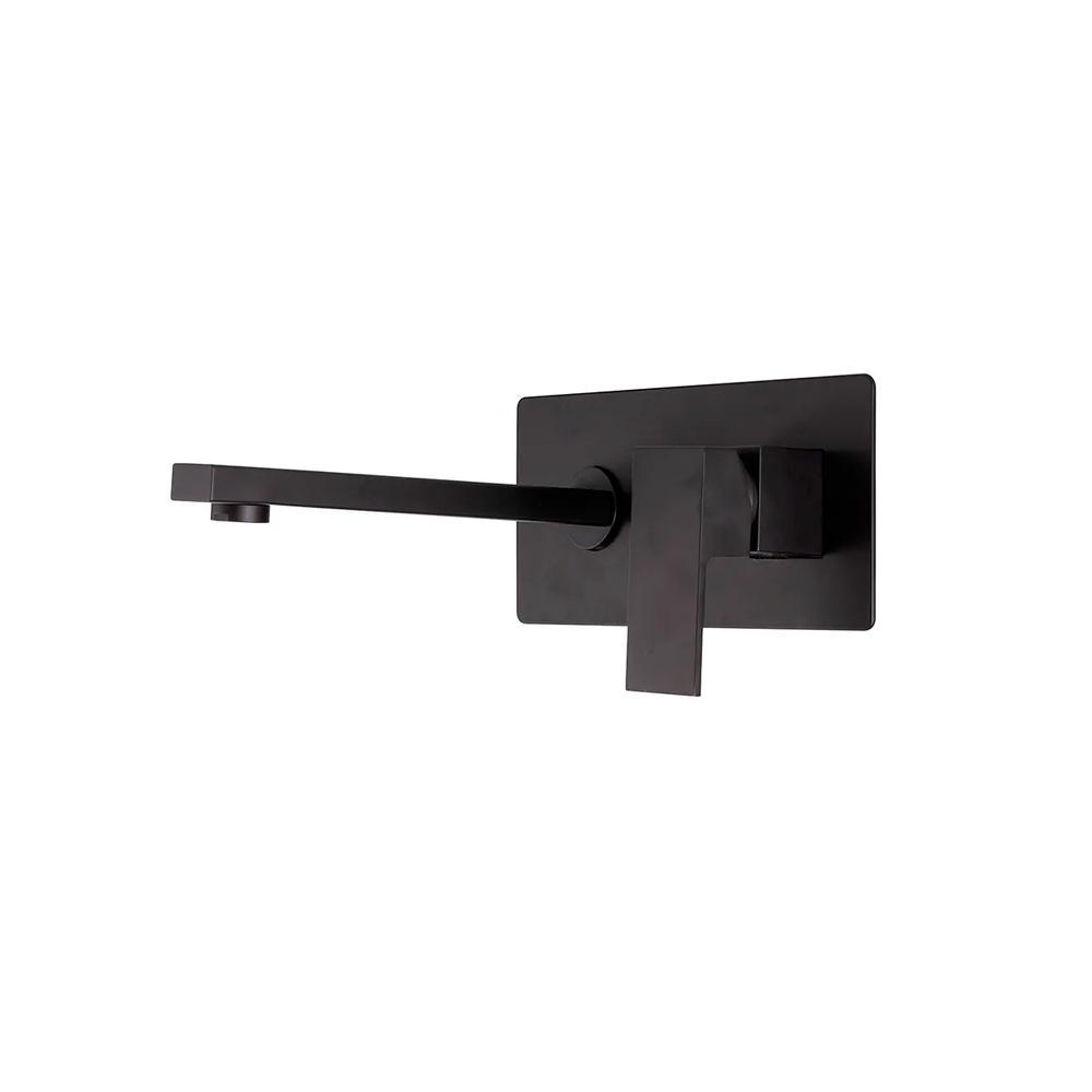 Torneira Para Banheiro Misturador Monocomando De Parede Santana Pingoo - Preto