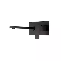 Torneira Para Banheiro Misturador Monocomando De Parede Santana Pingoo - Preto