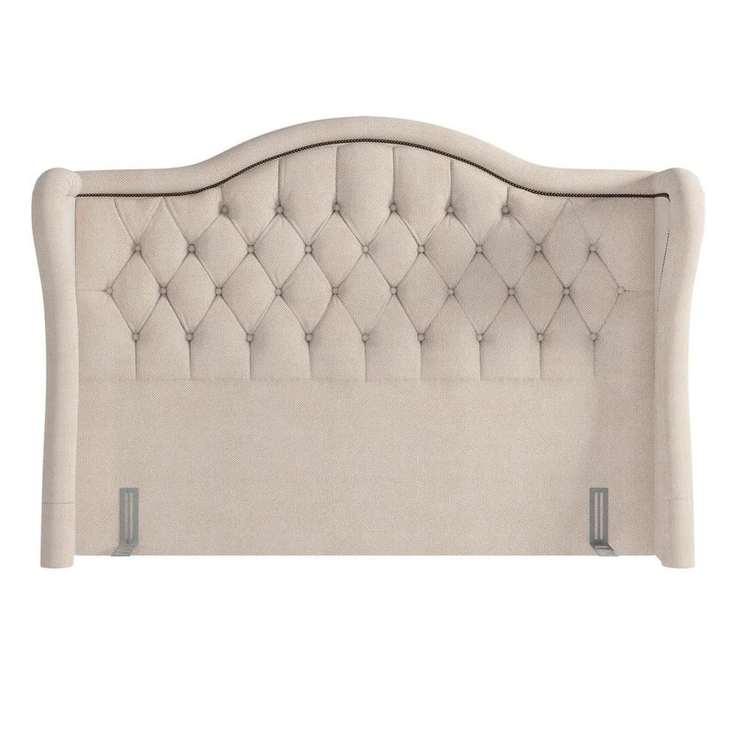 Cabeceira Cama Box Casal King 195cm Antibes P02 Linho Bege Cru - Mpozenato