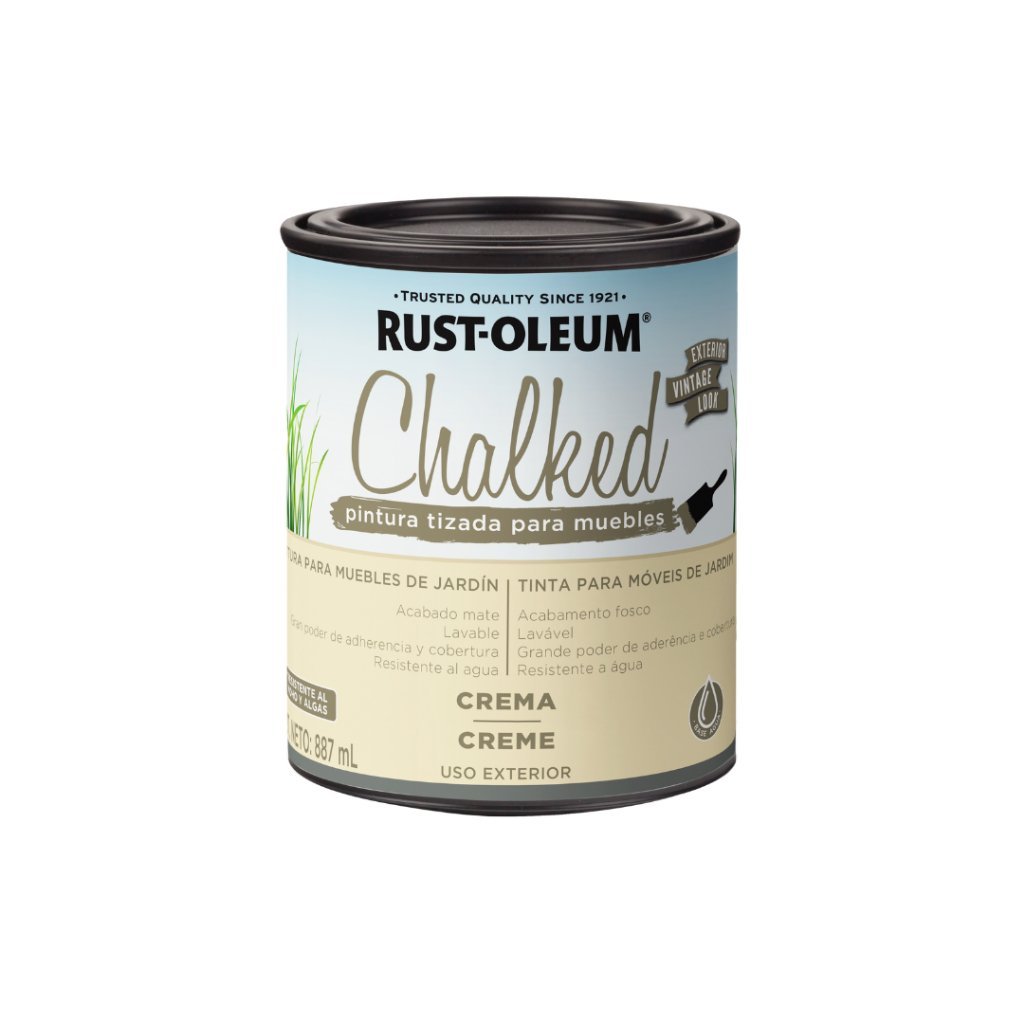 Chalked Tinta Para Móveis de Jardim Creme Rust Oleum em Oferta na Shopee