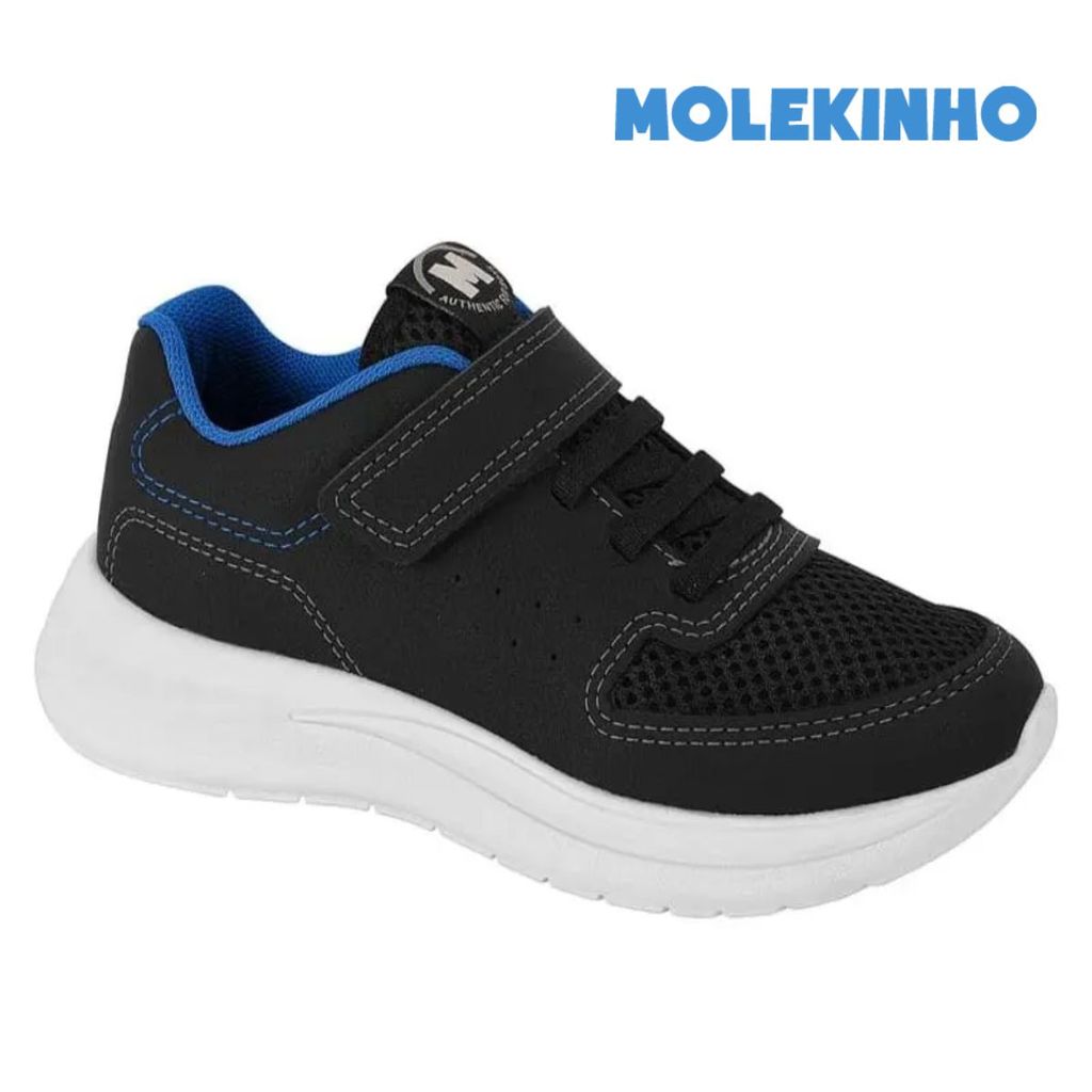 Tênis Molekinho Jogging Infantil Casual Conforto Meninos  em Oferta na Shopee