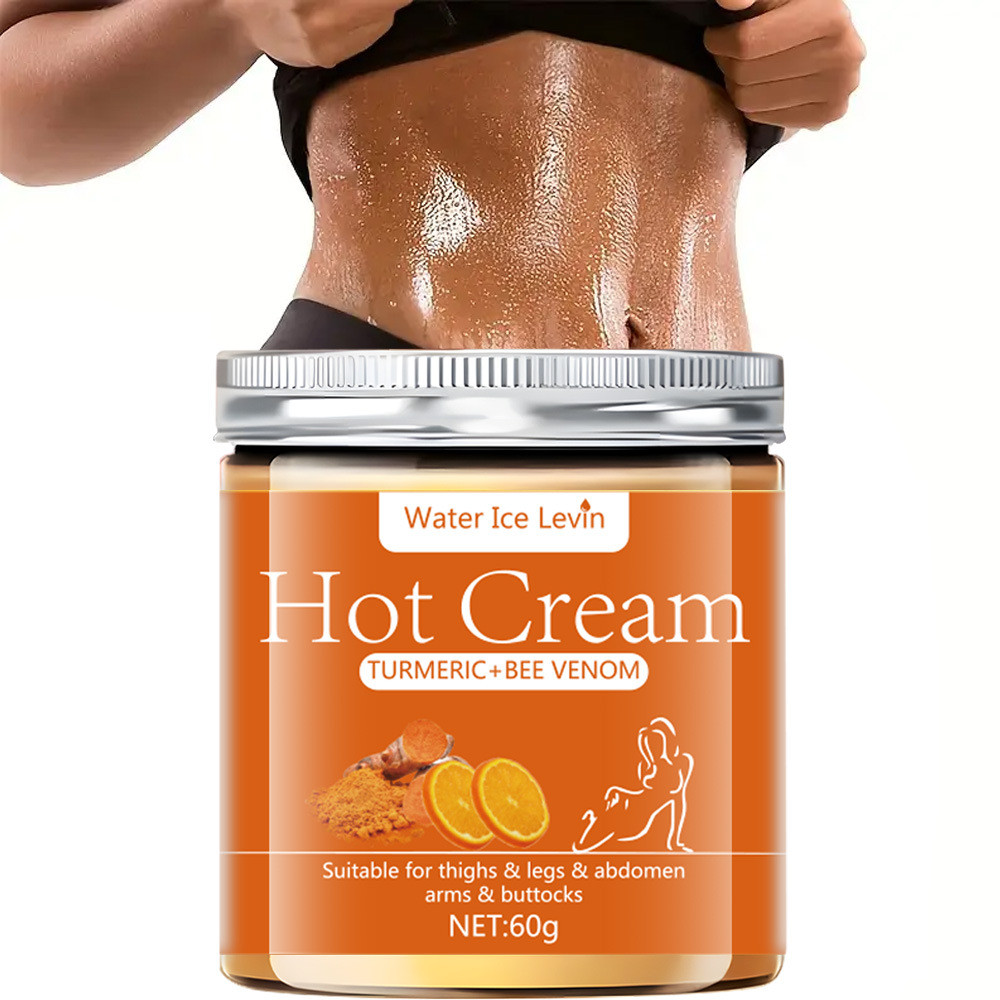 Golden Turmeric Hot Cream 60g-Hidratante Corporal Reafirmante Para Braços , Coxas E Barriga Com Vitamina C , Fórmula De