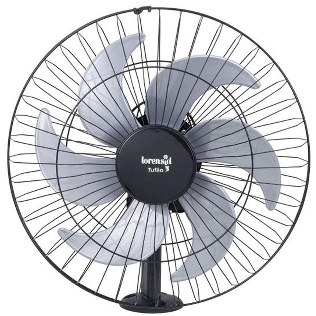 Ventilador De Parede Loren Sid Tufão 50cm Preto Bivolt em Oferta na Shopee