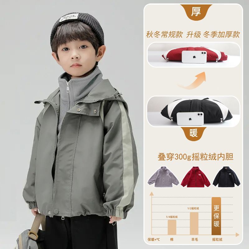 Jaqueta grossa infantil bebê inverno menino roupas à prova de vento
