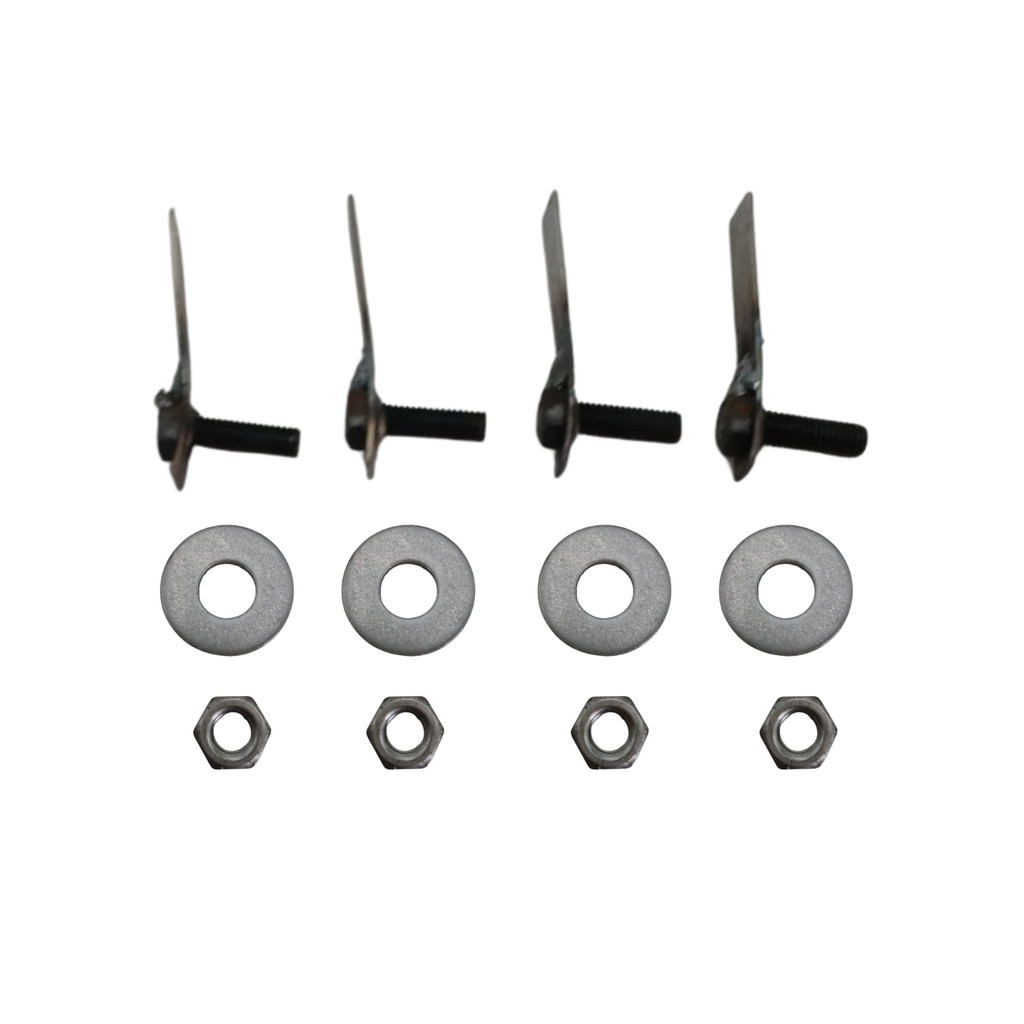 Kit Fixacao Protetor Carter Honda New City Sedan Hatchback 2022 a 2026 - 4 Parafusos 8x25 c/ trava +4 Porcas +4 Arruelas