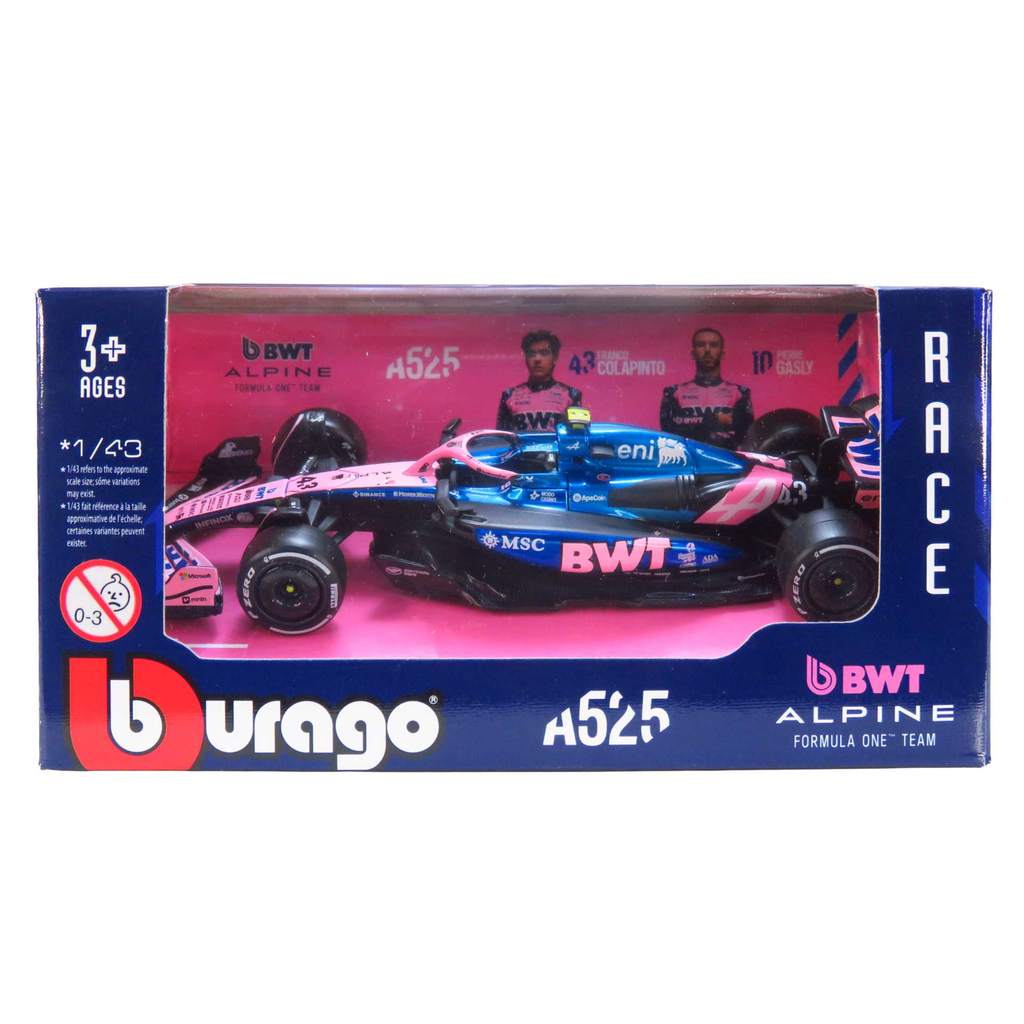 Alpine A525 - Franco Colapinto #43 - Formula 1 2025 - BWT Alpine F1 Team - 1/43 - Bburago