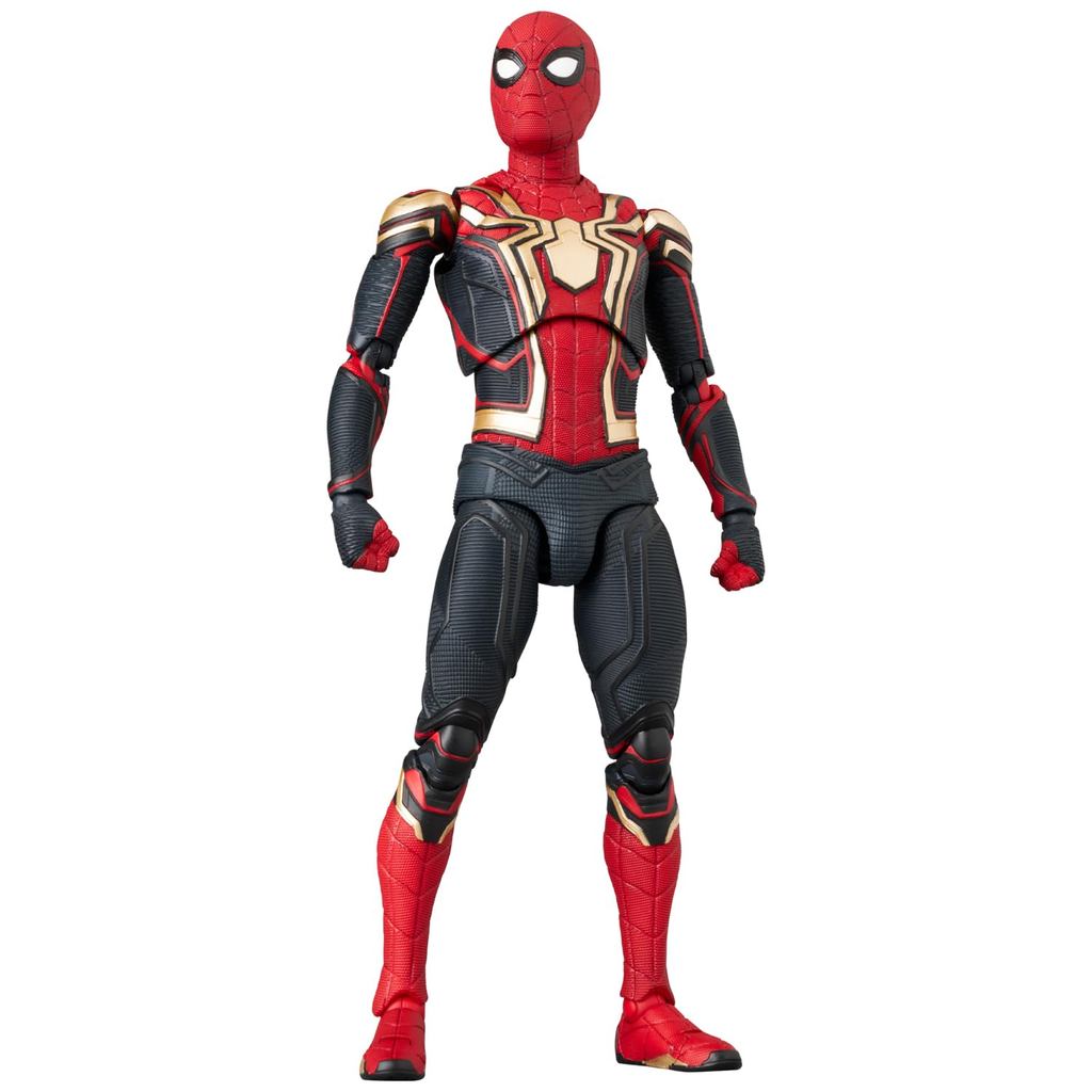 Brinquedo Medicom MAFEX No . 245 SPIDER-MAN INTEGRATED SUIT Action Figure , Aproximadamente 150 Mm De Altura , Sem Escala , Pré-Pintado