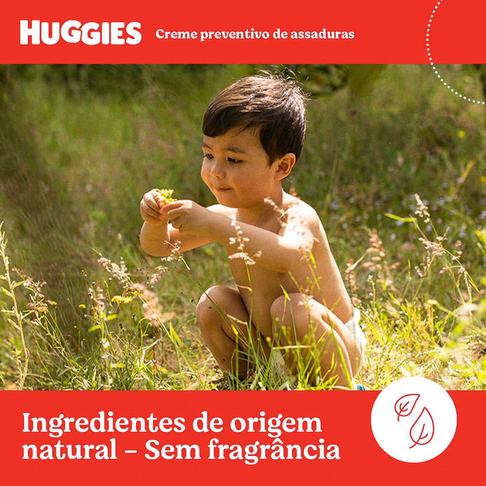 Detalhes do Creme Contra Assadura Huggies Puro e Natural 80g