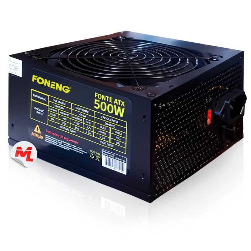 FONTE ATX 500W FONENG HDW-004