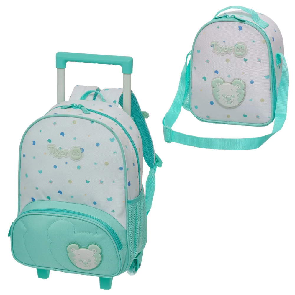 KIT MOCHILA RODINHAS E LANCHEIRA  T. TIGRE - KOUII