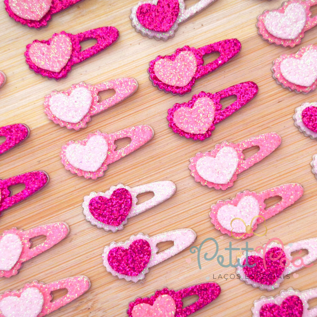 ADESIVO PET MINI TIC-TAC PINK HEART - BANHO E TOSA (30 UNIDADES)