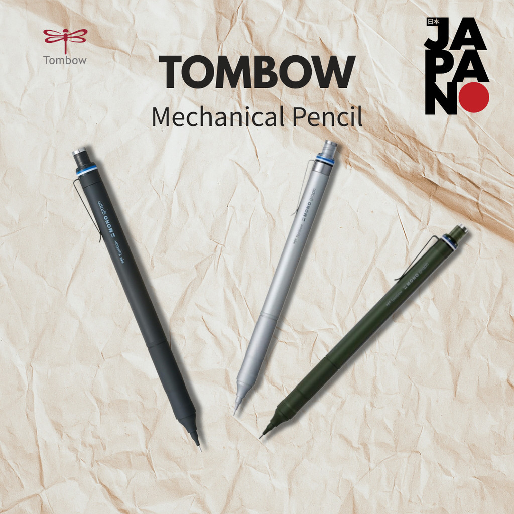 Tombow Pencil Sharpener MONO Mono Graph Fine 0.5mm Green DPA-112D Silver 0.5mm Black DPA-111B 0.3mm Silver DPA-111A Navy