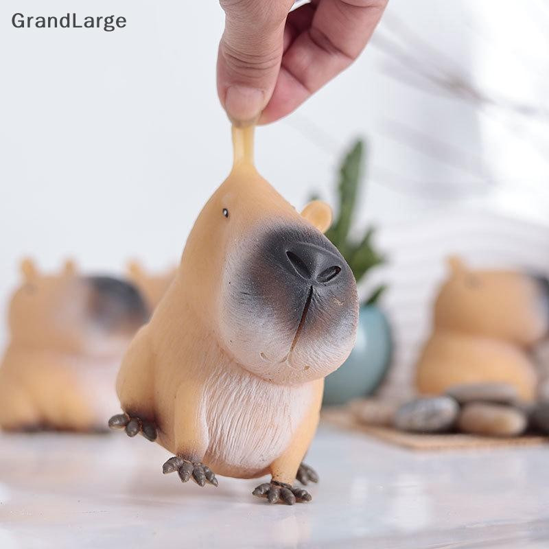 [GrandLarge] 1PC Bonito Dos Desenhos Animados Capivara Squeeze Brinquedo Alívio Do Estresse Engraçado Animal Forma Pitad
