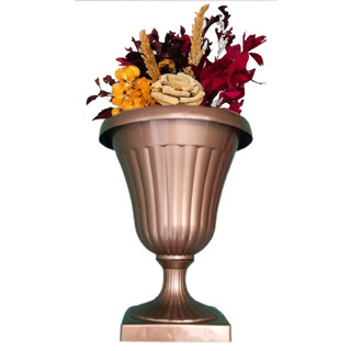 01 Vaso/Cachepô estilo Grego  Redondo Taça Super Alta 40cm   -  Afrodite COR:Bronze