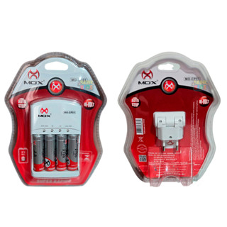 Carregador De Pilhas Mox Com 4 Pilhas Recarregáveis AA 2700 mAh Bivolt 9V Super Rápido em Oferta na Shopee
