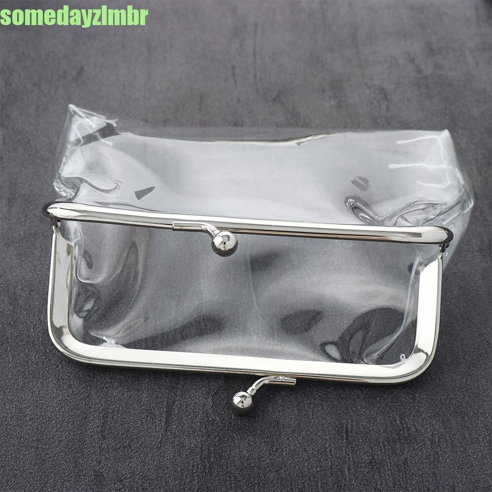SOMEDAYZL0M Bolsa De Moedas Transparente Mini Sacos De Dinheiro Beijo Fecho Bloqueio Ins Estilo Cartão De Banco Portátil